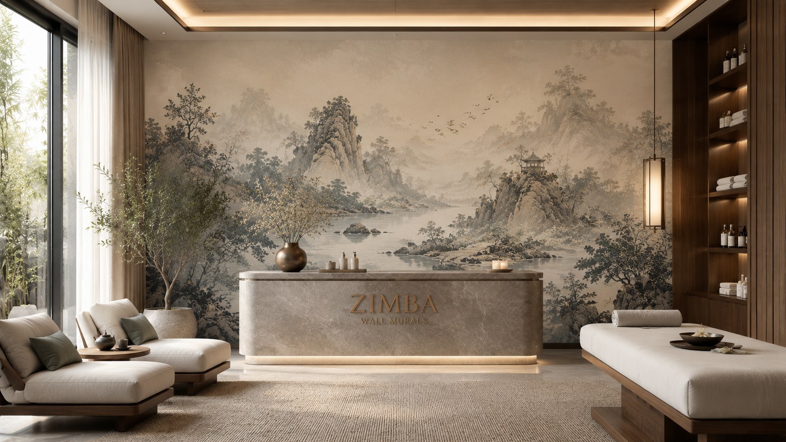 Mẫu tranh trang trí spa